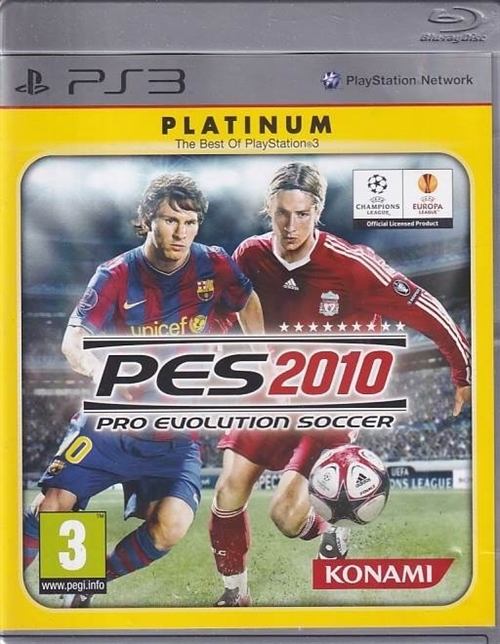 Pro Evolution Soccer 2010 Platinum - PS3 (B Grade) (Genbrug)